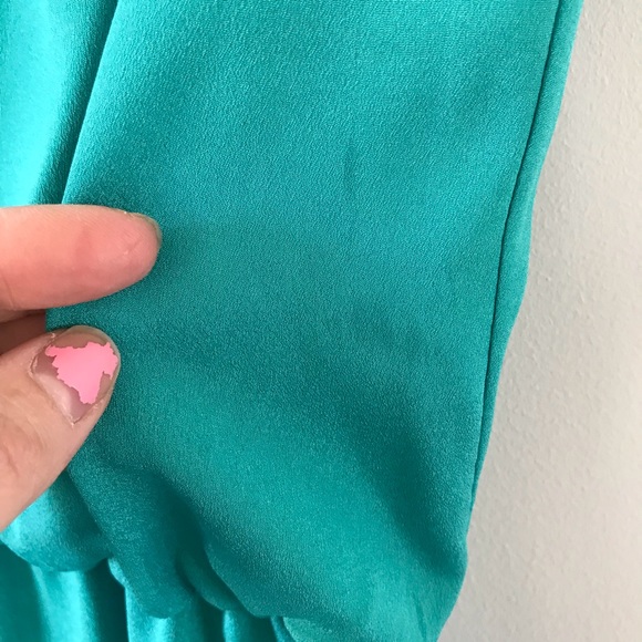 Teal Guess Dress with Gold Buttons - Picture 4 of 7